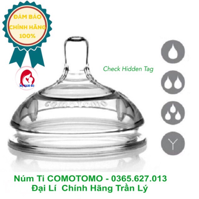 Núm Ti COMOTOMO- CAM KẾT CHÍNH HÃNG ( tách sét lẻ 1 chiếc/ vỉ 2 chiếc) Đủ Size Từ 1 Tia,2 tia,3 tia và Y cắt