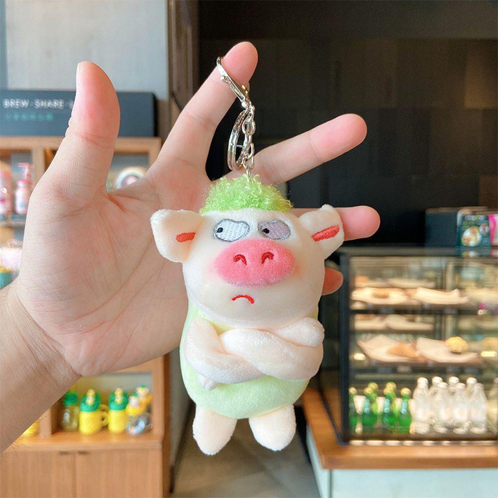 Móc Khóa Heo Nhồi Bông Mềm Mại Dễ Thương