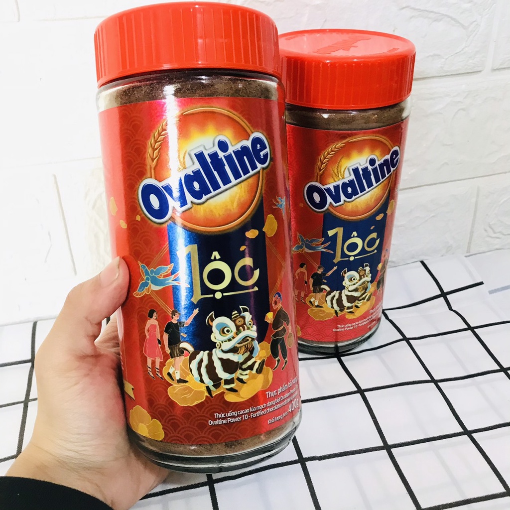 Thức uống lúa mạch hương vị SOCOLA Ovaltine bột hũ thủy tinh 400g