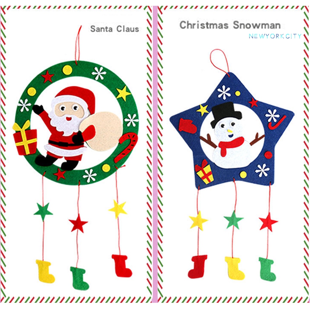 1 Bộ Vòng Hoa Bằng Vải Thủ Công Dễ Sử Dụng Cho Giáng Sinh