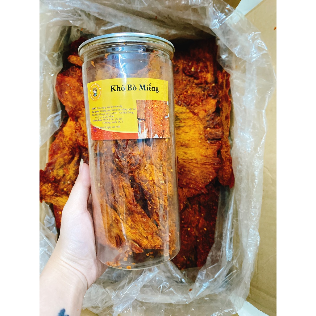 KHÔ BÒ MIẾNG MỀM, hũ pet 300g, loại ngon, MaMi Food