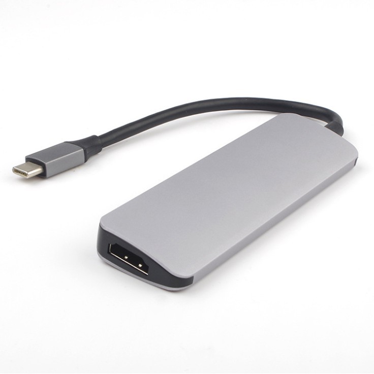 Hub USB Type C cho Macbook 1 ra 6 hỗ trợ truyền tải dữ liệu 3.0 và xuất video 4K HDMI - Gia dụng SG