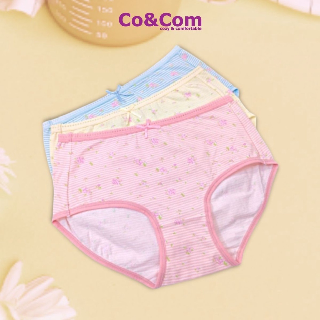 Quần Chip Bé Gái Cotton Size Đại 30-55Kg Co&amp;Com Kháng Khuẩn Mềm Mại Nhiều Họa Tiết Đáng Yêu