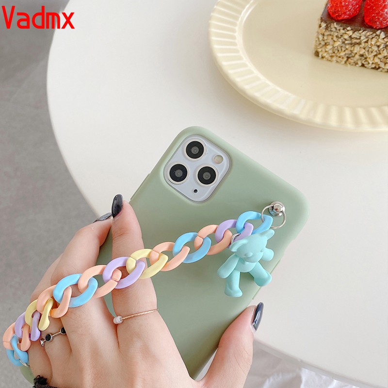 ốp lưng iphone gắn xích gấu cực xinh ốp iphone 6 7 8  plus x xr xsmax 11 11pro 11promax 12 12mini 12 promax-b228 | BigBuy360 - bigbuy360.vn