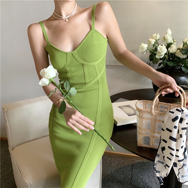 Đầm Dệt Kim Sát Nách Dài Vừa Thời Trang Đi Biển Cho Nữ