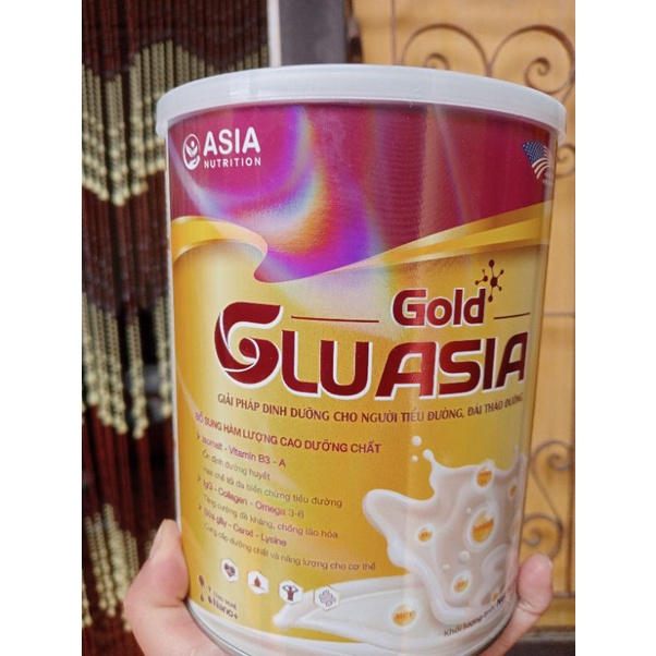 Sữa GLU ASIA GOLD 900g dinh dưỡng chuyên biệt cho người tiểu đường