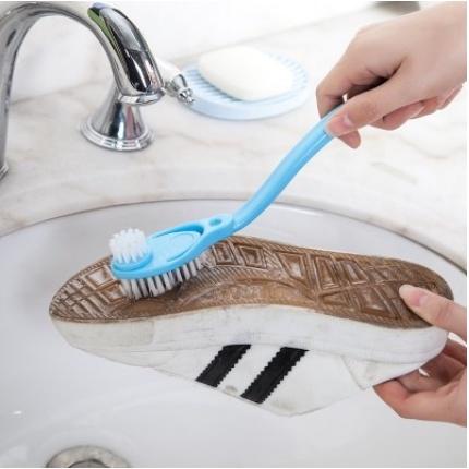 Bàn chải vệ sinh giày - Bàn chải vệ sinh đế giày gồm 3 đầu lớn nhỏ và nhọn