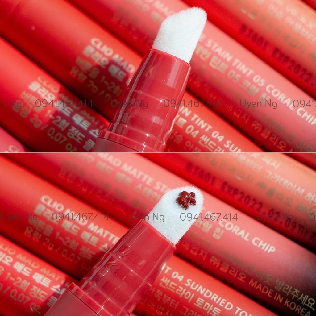 [Chính Hãng] Son Nước Dạng Bấm Clio Mad Matte Stain Tint 2g | BigBuy360 - bigbuy360.vn