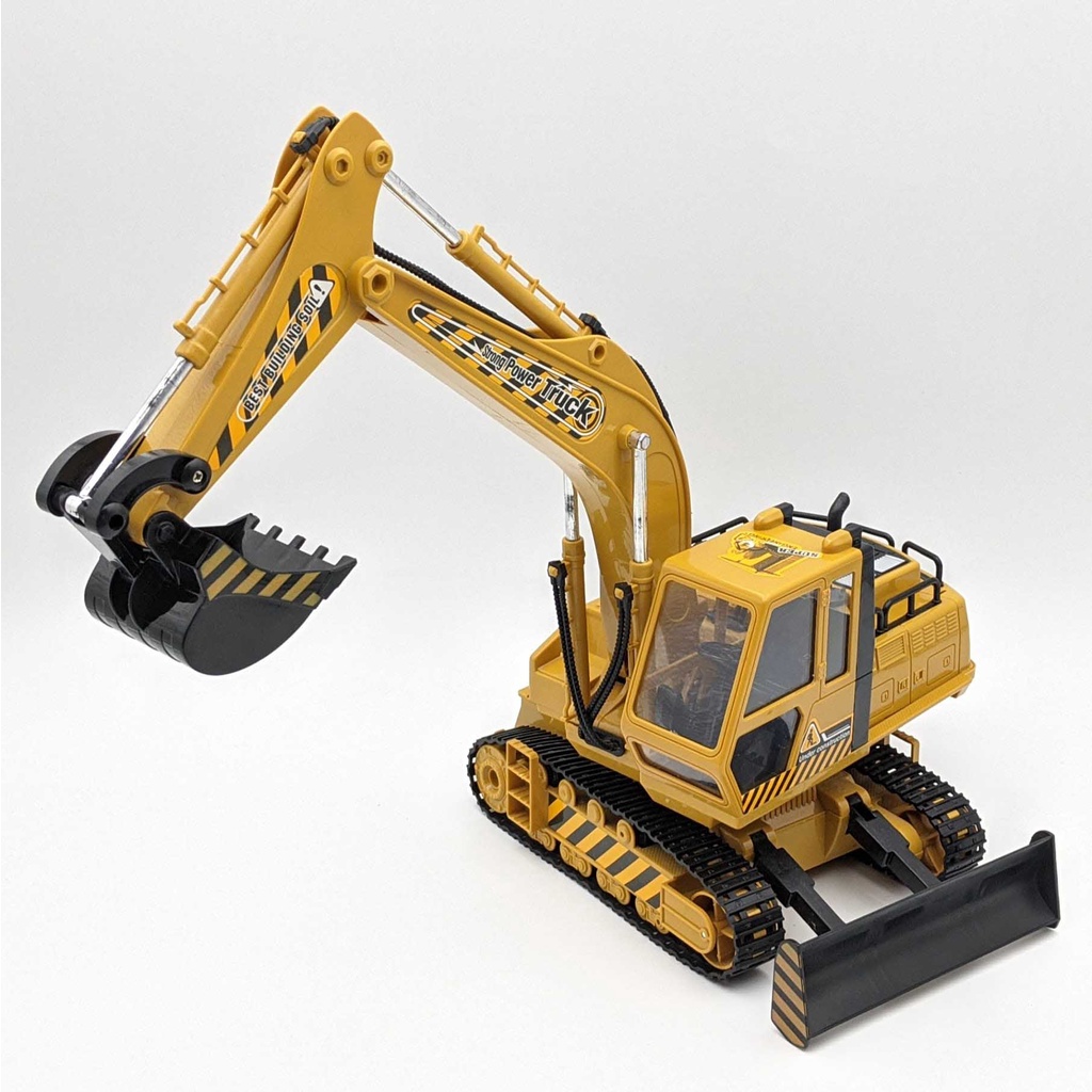 Xe múc điều khiển Gầu SẮT, bánh XÍCH, pin SẠC