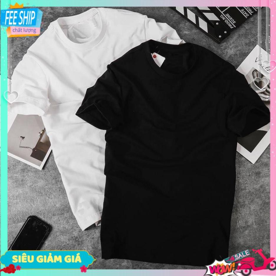 Áo thun trơn tay lỡ nữ freesize phông form rộng dáng Unisex, áo phông trơn form rộng Trơn