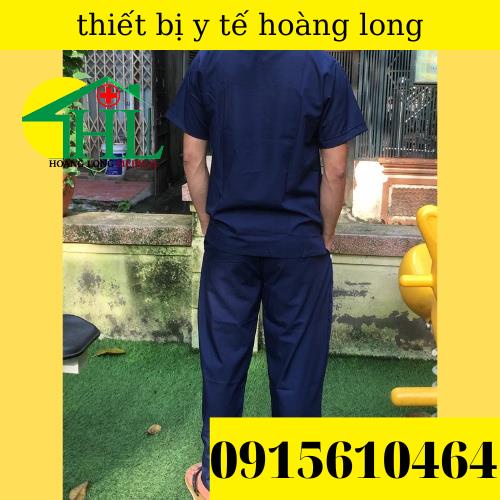 Bộ scrubs bác sĩ, quần áo y tế xanh navy nam, nữ các size S M L XL