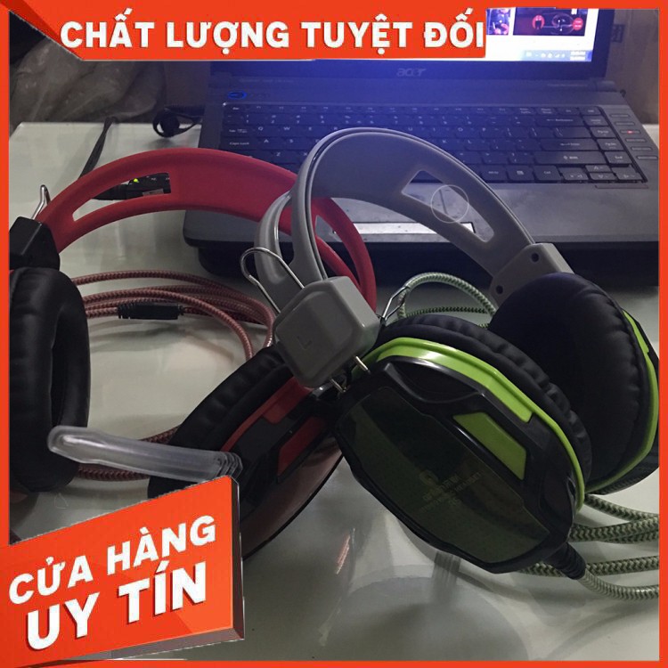 HÀNG CAO CẤP -  Tai Nghe Gaming Qinlian A6 Jack 3.5 - Tai nghe Có Mic Bắt Giọng Cực Tốt - Âm Thanh Sống Động - Bảo hành 