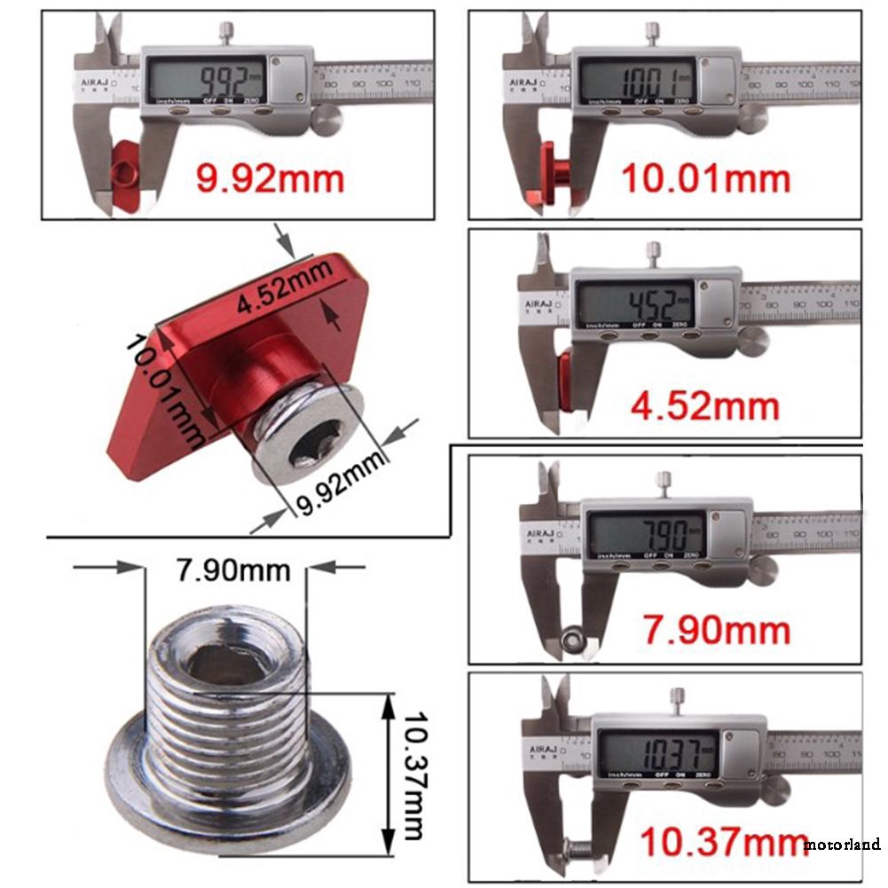 SNAIL 4pcs Chainring Bolts MTB Road Bike Single Speed Screws Square Aluminum Nut