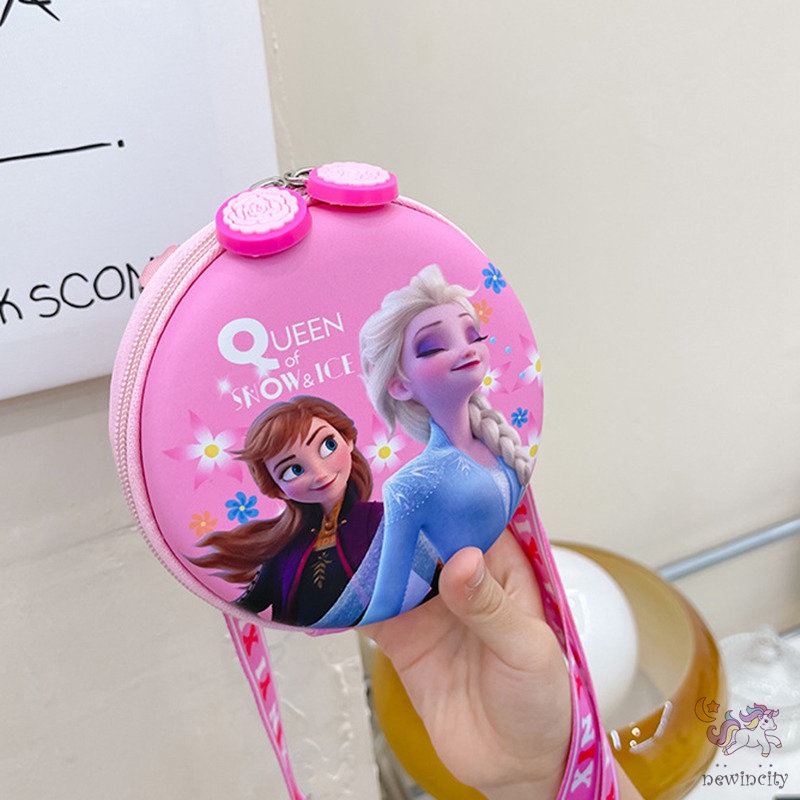 Túi Đeo Chéo Ngực In Họa Tiết Hoạt Hình Kiểu Hàn Quốc Dễ Thương Cho Bé