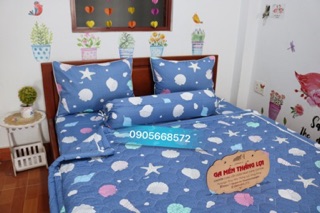 Bộ chăn ga gối 100% Thắng Lợi.