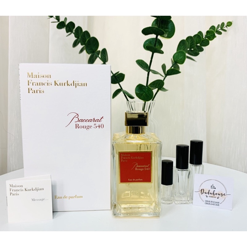 Mẫu thử nước hoa Maison Francis Kurkdjian Baccarat Rouge 540 EDP 2ml/5ml/10ml