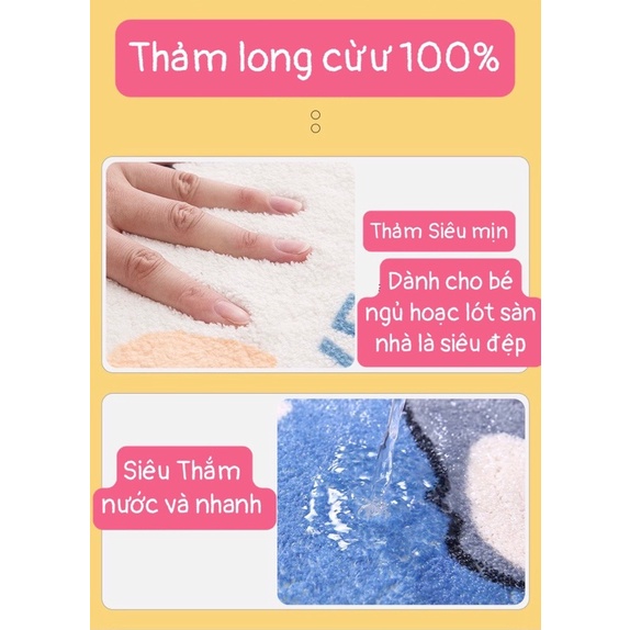 thảm long hình gấu