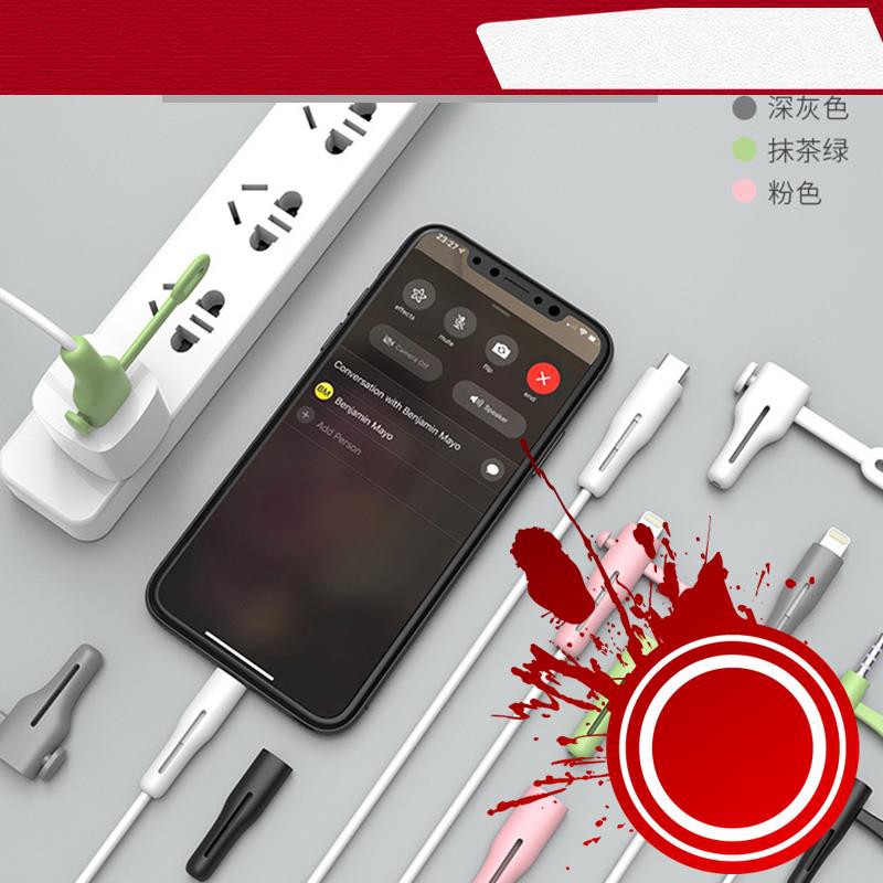 Phụ kiện bảo vệ dây cáp sạc tai nghe cho Macbook iPad Pro Air iPhone 12