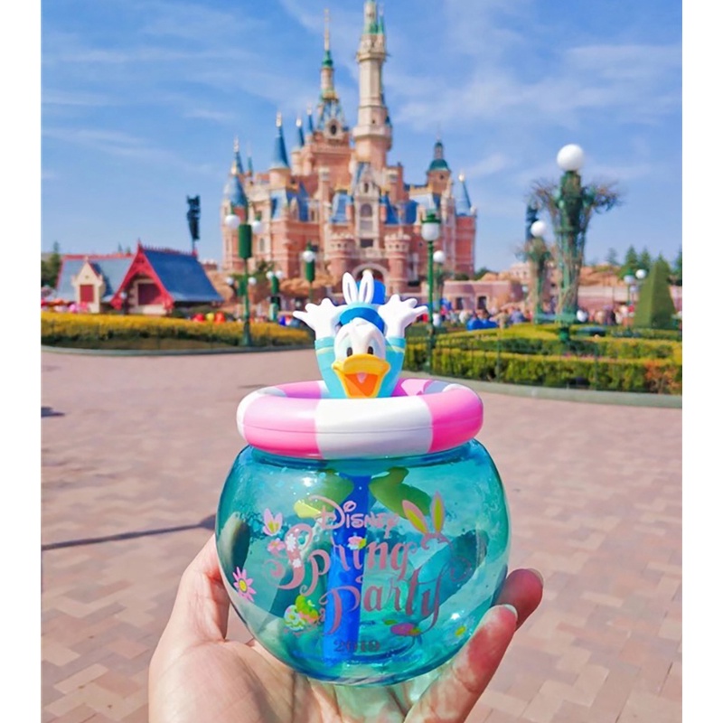 DISNEY Cốc Có Ống Hút Hình Vịt Donald Thượng Hải