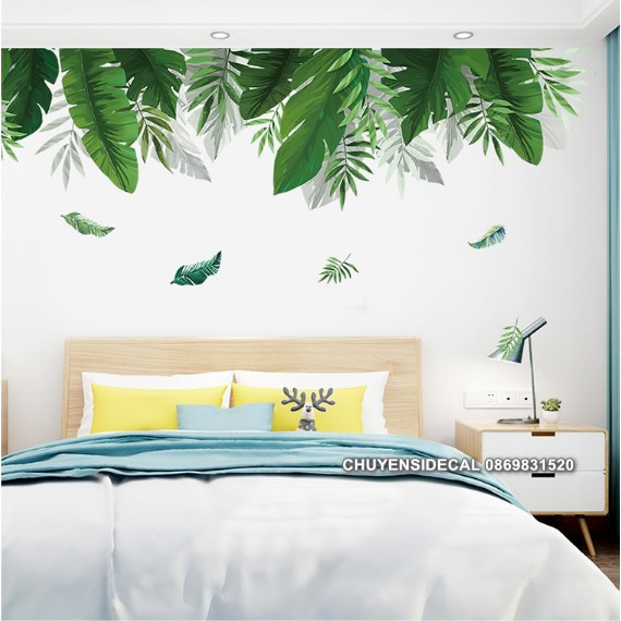 Decal dán tường - Cỏ Lá Dây Bắc Âu 02