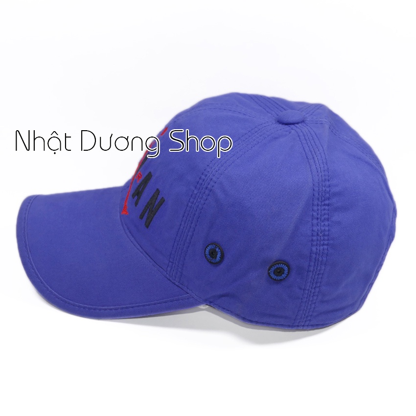 Nón kết Jordan - Xanh dương chất liệu kaki oát mềm tạo cảm giác thoải mái cho người đội