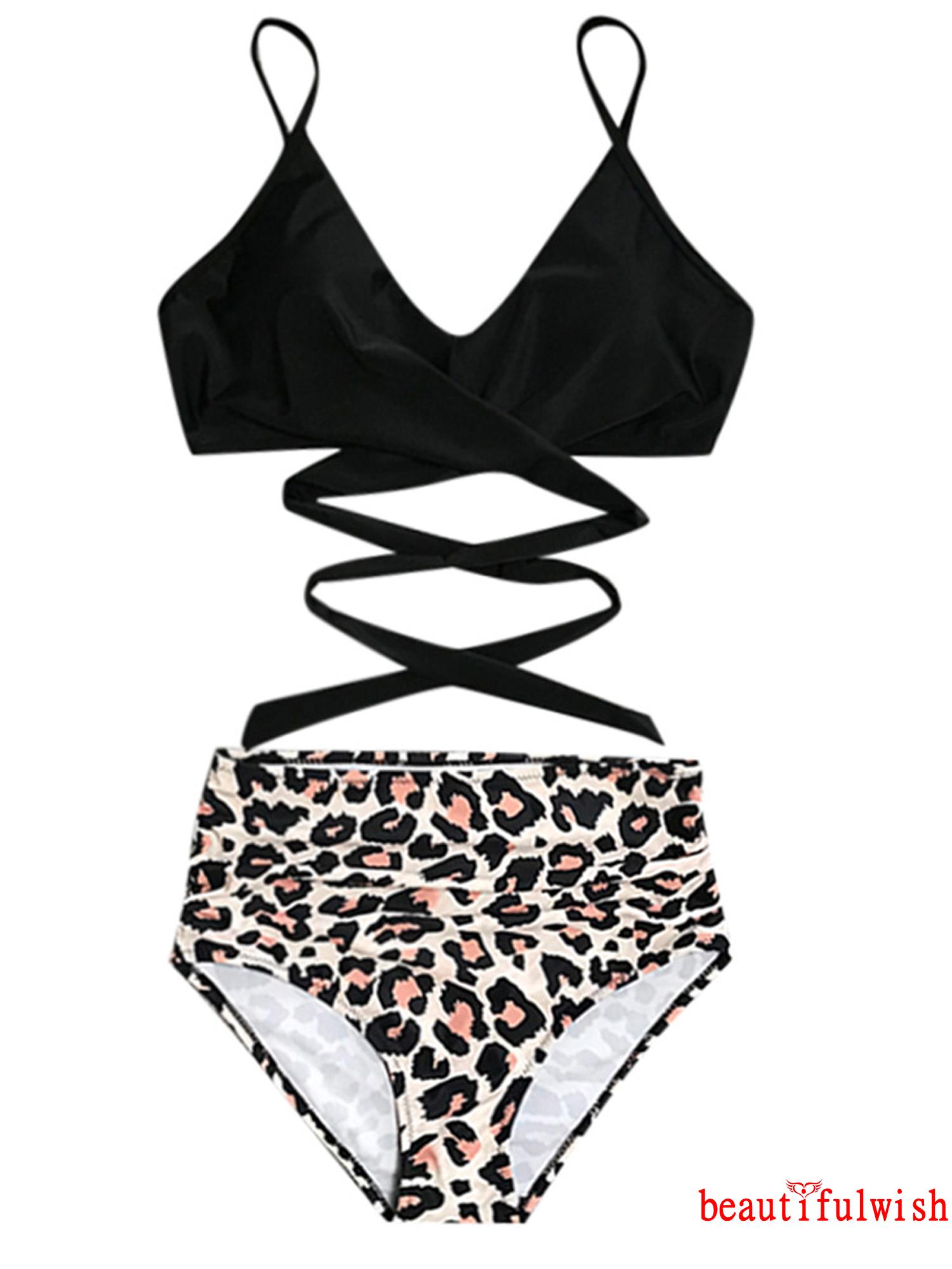 Bộ Bikini Hai Mảnh Họa Tiết Da Báo Gợi Cảm Cho Nữ | BigBuy360 - bigbuy360.vn