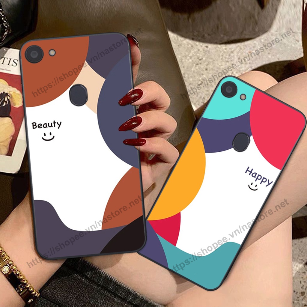 Ốp lưng Oppo F5 / F5 Youth / F7 / F7 Youth mặt cười, họa tiết caro đơn giản đẹp cute