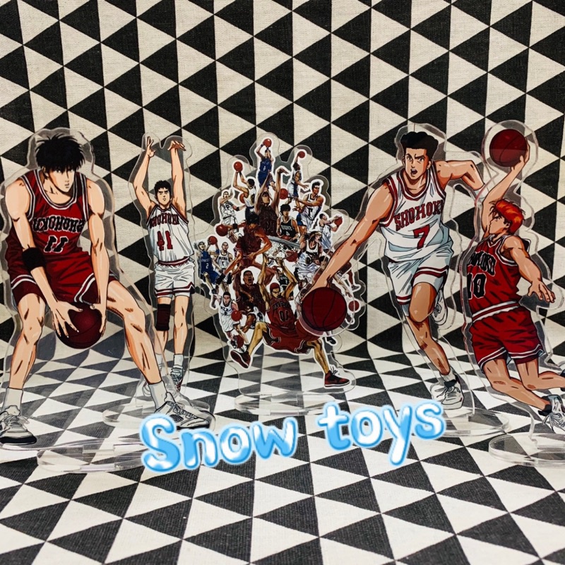 Mô Hình Tượng Standee Acrylic Mica 2 mặt - Slam Dunk - Hanamichi Rukawa Ryota Mitsui Akagi Takenori Sendo Sawakita Maki