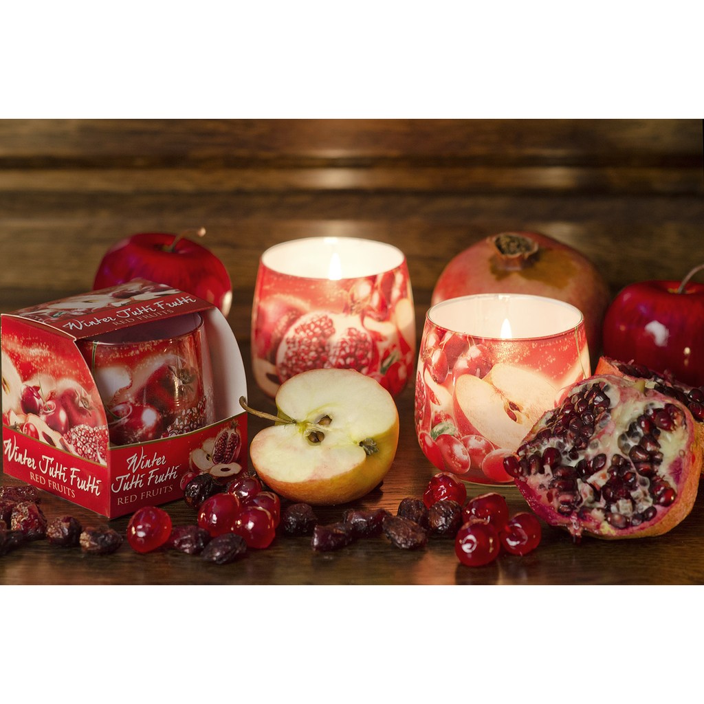 Ly nến thơm Bartek Candles BAT0659 Winter Tutti Frutti 100g (Hương mùa đông)