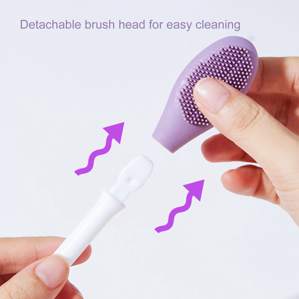 Jen Cọ Hai Đầu Bằng Silicone Làm Sạch Lỗ Chân Lông Tái Sử Dụng Được Dùng Để Đánh Kem Bùn / Kem Dưỡng Da Mặt