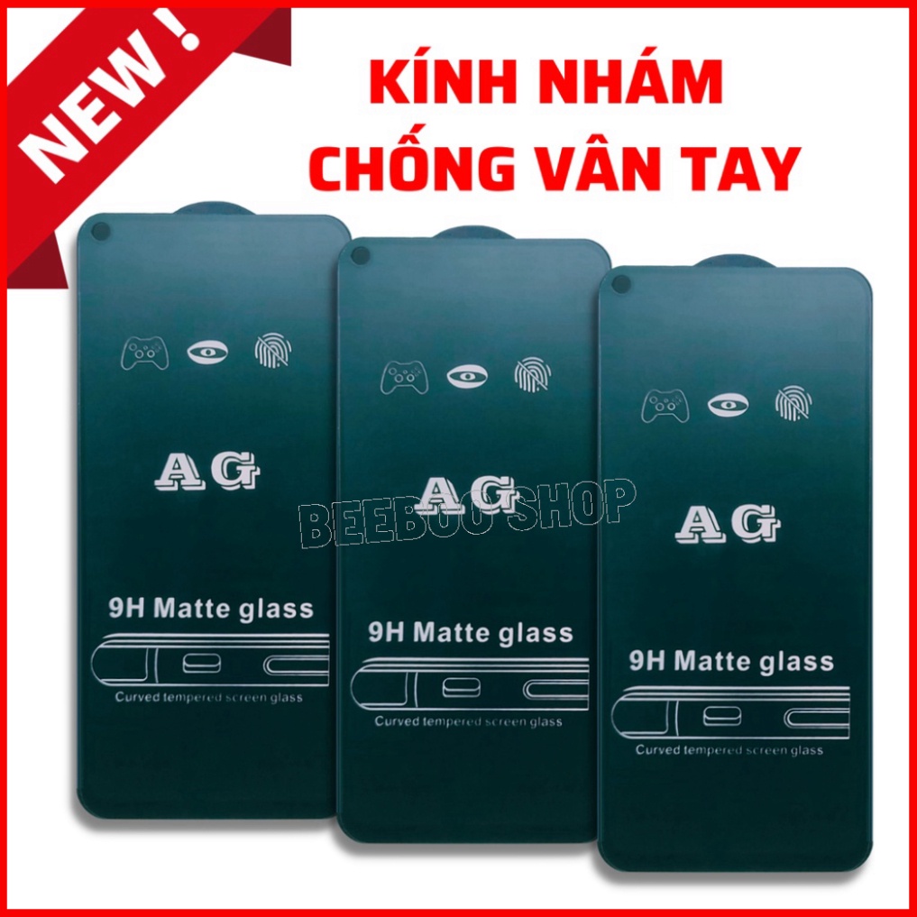 [AG NHÁM CAO CẤP] Kính Cường Lực Realme Q2/ Q2i/ Q3/ Q3i - Full màn hình - Nhám phủ Nano Cao cấp - Chống vân tay