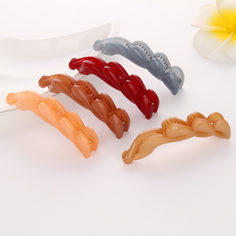 Haimeikang Kẹp tóc cỡ lớn bằng acrylic phong cách Hàn Quốc xinh xắn thời trang