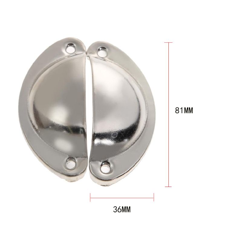 Set 10 Tay Nắm Cửa Tủ Bằng Sắt Hình Bán Nguyệt Phong Cách Vintage