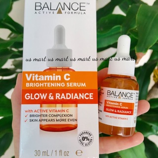Serum Vitamin C dưỡng sáng đều màu da, làm mờ thâm nám Balance Active Formula 30ml