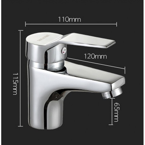 Vòi Lavabo nóng lạnh TAOGUO chuẩn hãng (Bán chạy) (Kèm đôi dây cấp nước)