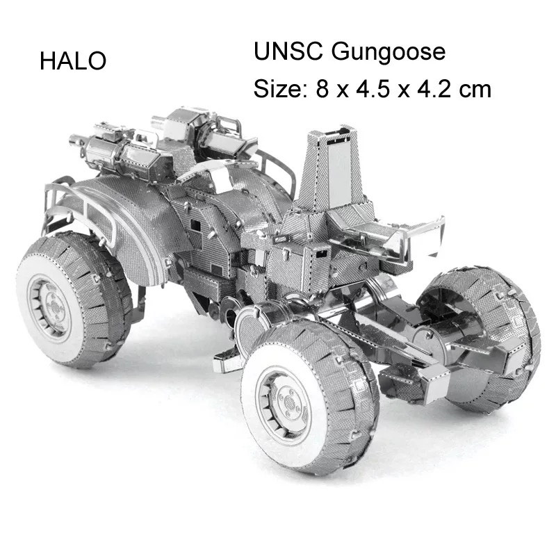 Mô hình 3D kim loại lắp ráp ô tô UNSC Gungoose [Chưa lắp]