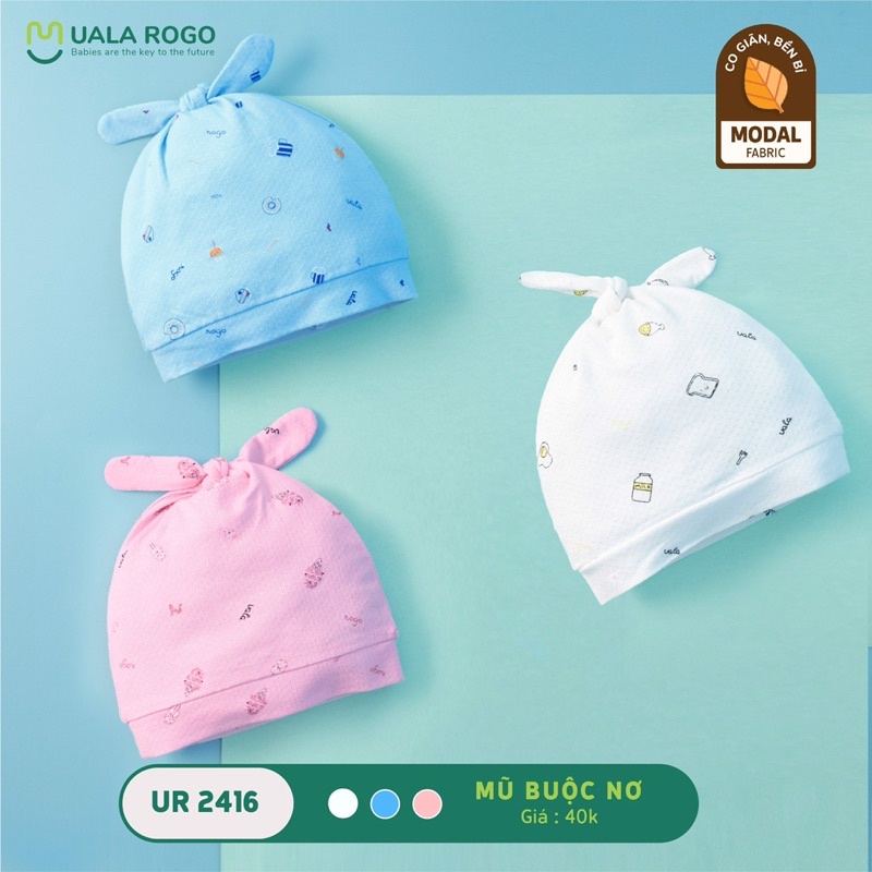 Nón sơ sinh cho bé Ualarogo - Hoạ tiết ngẫu nhiên