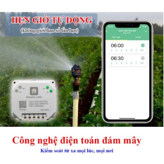 Công Tắc Điều Khiển Từ Xa Qua Điện Thoại Hunonic Lahu 4 kênh│Công tắc thông minh kết nối Wifi│ Hàng Việt Nam giá rẻ nhất