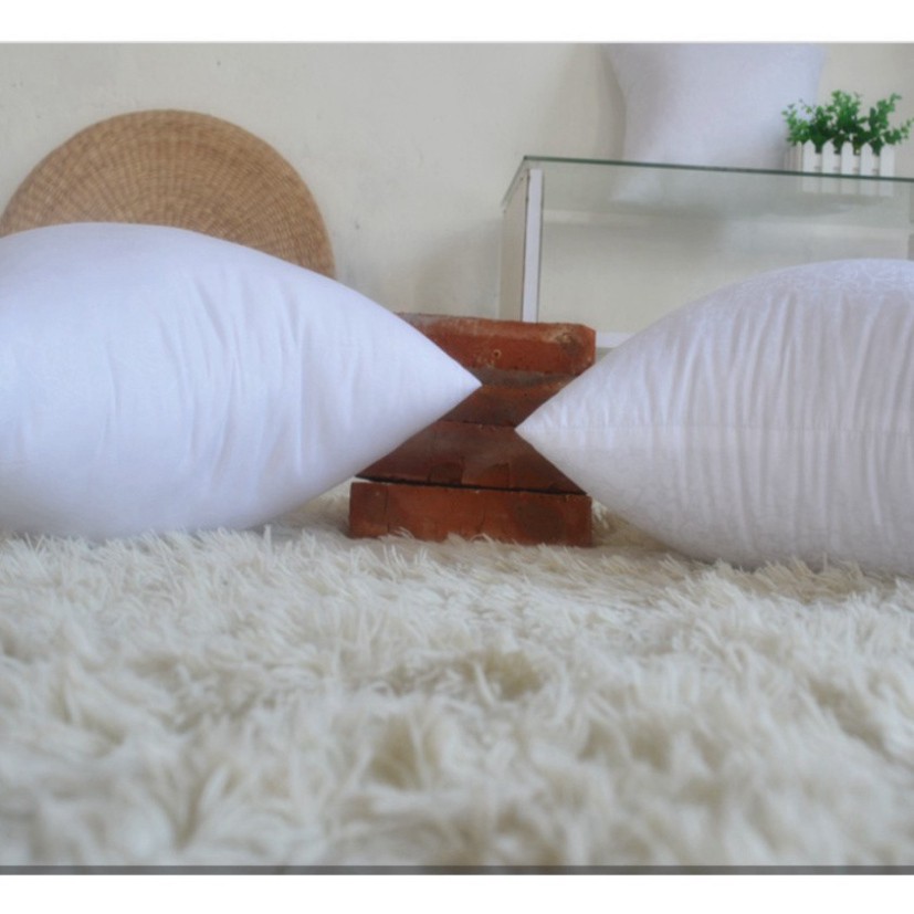 RUỘT GỐI VUÔNG ép hơi cao cấp 45x45cm hàng đẹp chất lượng có khóa kéo hạt dưa