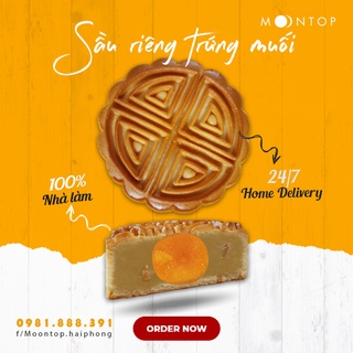 Bánh trung thu sầu riêng hạt dưa handmade cao cấp MoonTop | 150g