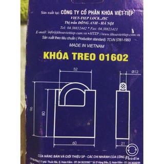 Ổ khoá Việt Tiệp chống cắt 4 phân, 5 phân