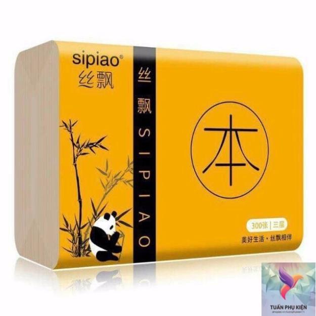 Giấy Ăn Gấu Trúc SIPIAO - Sẵn hàng 1Gói  Hàng Nội Địa Loại 1 Siêu Mềm Mại Siêu Dai- TGDĐ89