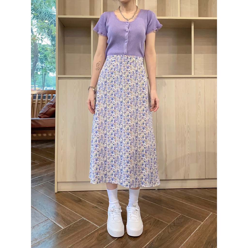 CHÂN VÁY HOA PURPLE PASTEL | BigBuy360 - bigbuy360.vn