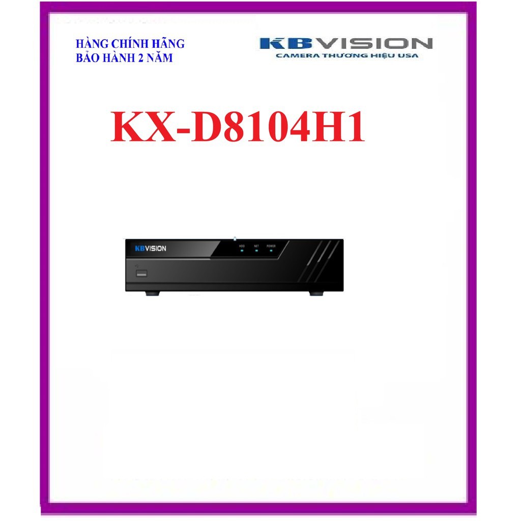 Đầu ghi hình 4 kênh 5 in 1 KBVISION KX-D8104H1 (THAY THẾ KX-8104H1)