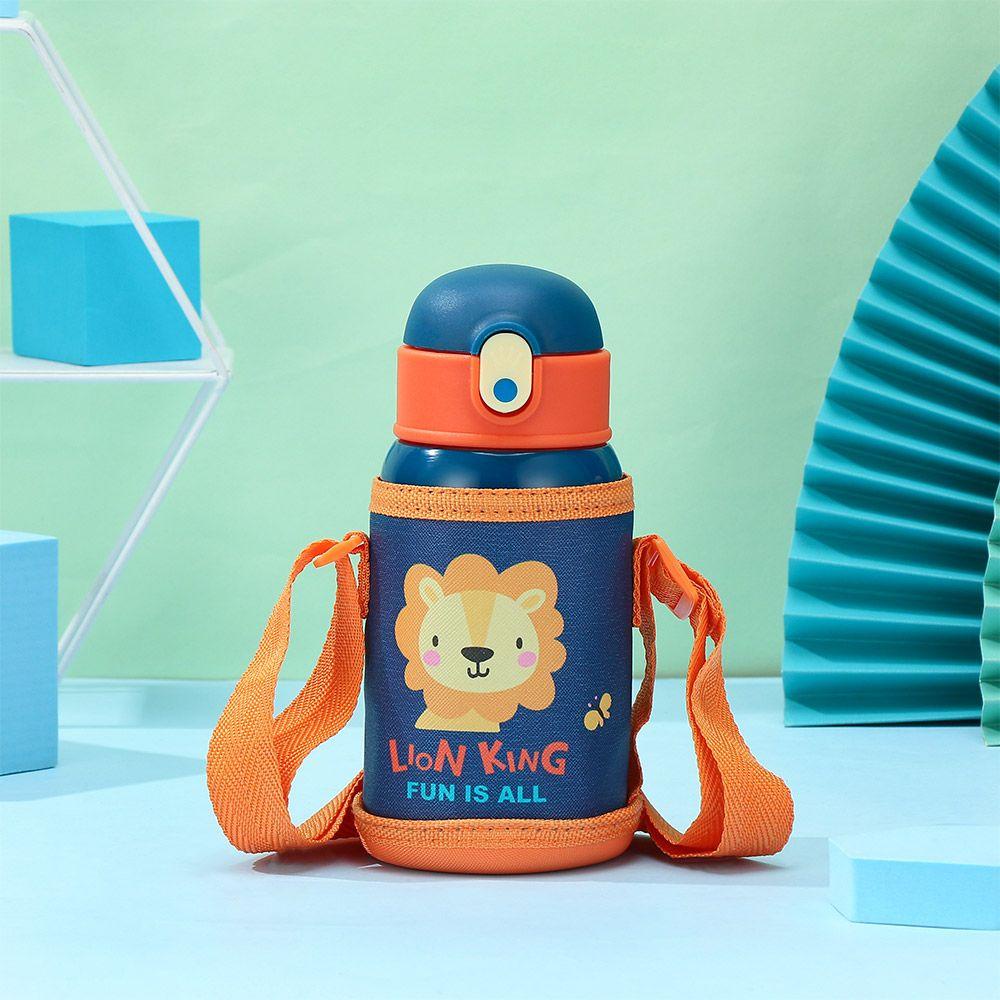 PISTA Bình Nước Giữ Nhiệt 400ML Bằng Thép Không Gỉ In Họa Tiết Hoạt Hình Dễ Thương Kèm Hộp Đựng Tiện Dụng