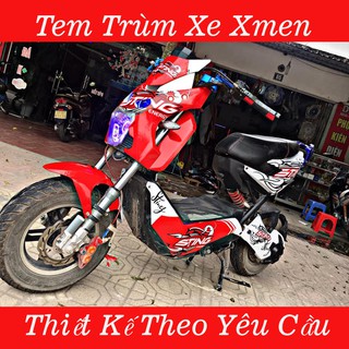Tem Trùm Xe Điện Xmen Sting Đỏ Đẹp