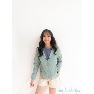 Áo gió nữ Uni 2 lớp chống nước cao cấp (kèm túi đựng áo)