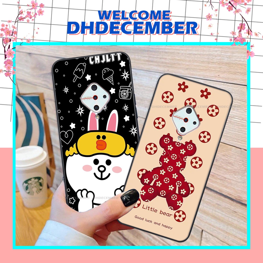 Ốp lưng Vivo S1 PRO in hình gấu K@ws, gấu nâu, dor@emon RẺ- ĐẸP- BỀN