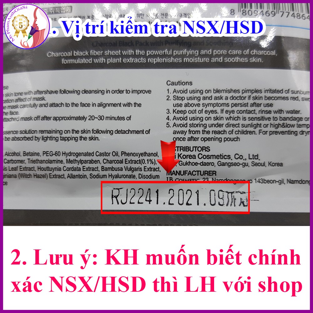 Mặt nạ giấy 3w clinic làm dịu mát sạch và trắng da 23ml của hàn quốc