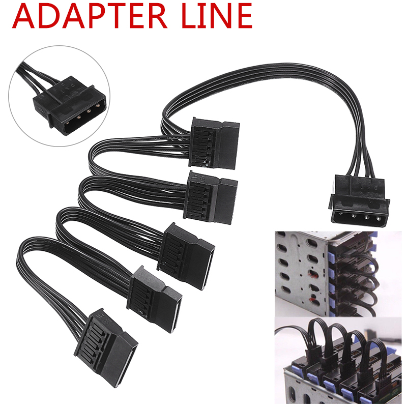 Dây Cáp Chuyển Đổi Nguồn Ổ Cứng Sata 4 Pin Ide Molex Sang 5 Serial